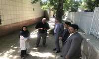 حضور ریاست شبکه بهداشت در بیمارستان ولیعصر(عج)