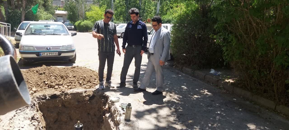 شناسایی و رفع نشتی گاز در بیمارستان ولیعصر(عج) 