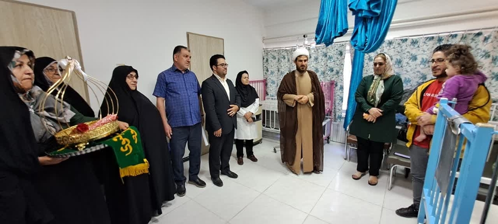 حضور هیئت پیروان عترت رزمندگان اسلام در بیمارستان ولیعصر(عج)